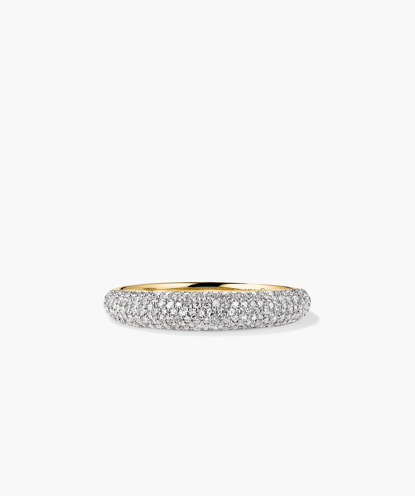 Pave Diamond Thin Dome Ring