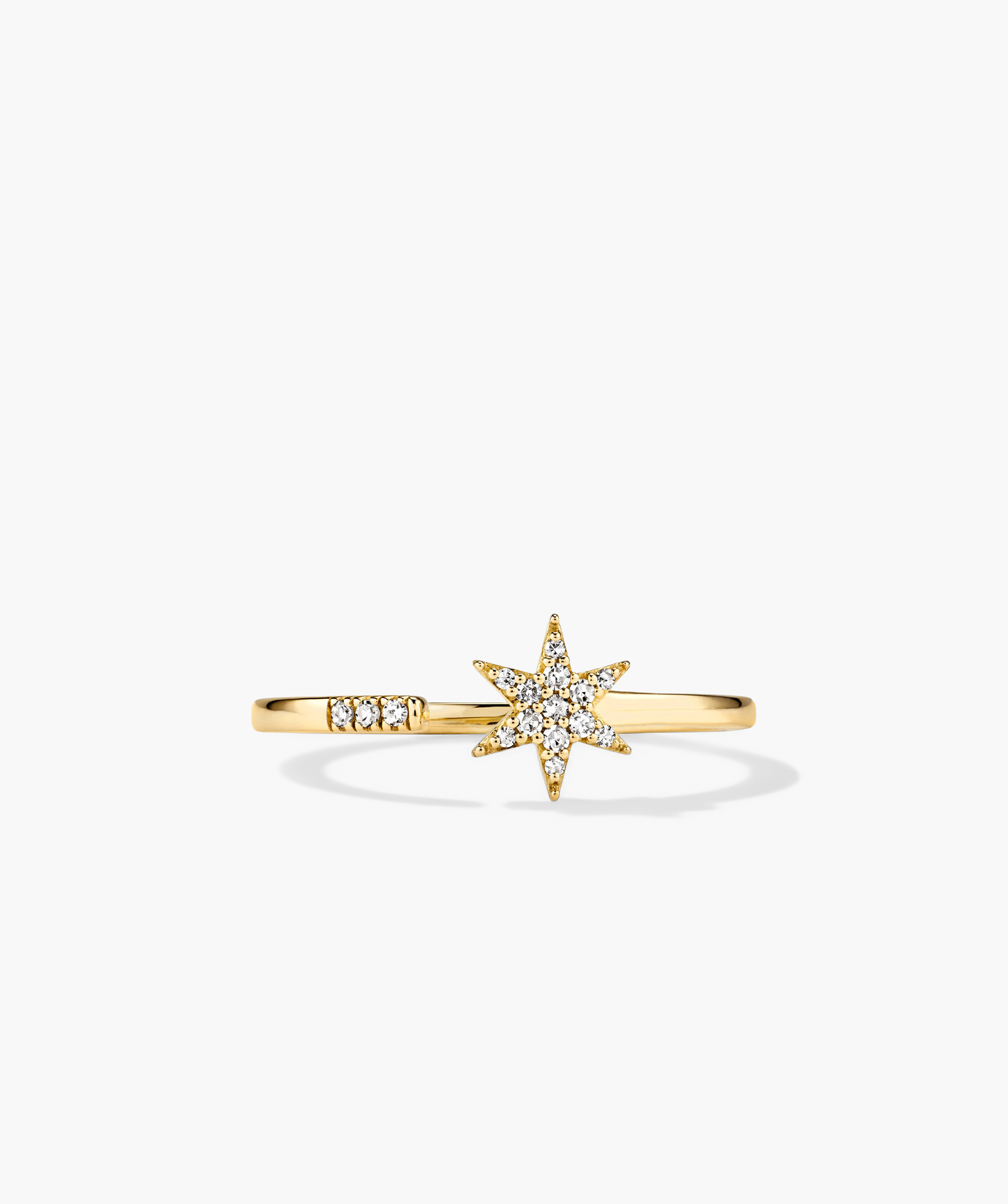 Pave Diamond Star Open Ring