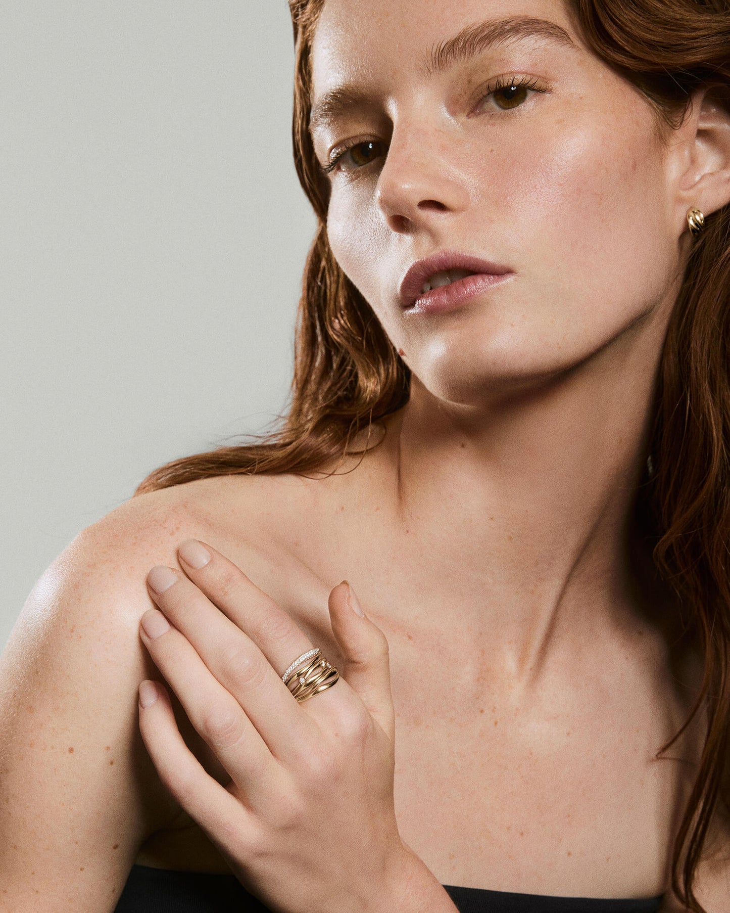 Texture Ring 14k | Salmon Gold