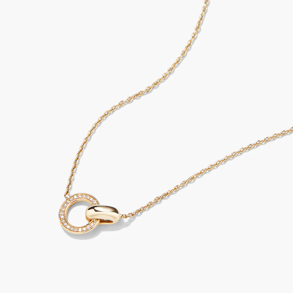 Pave Diamond Linked Necklace