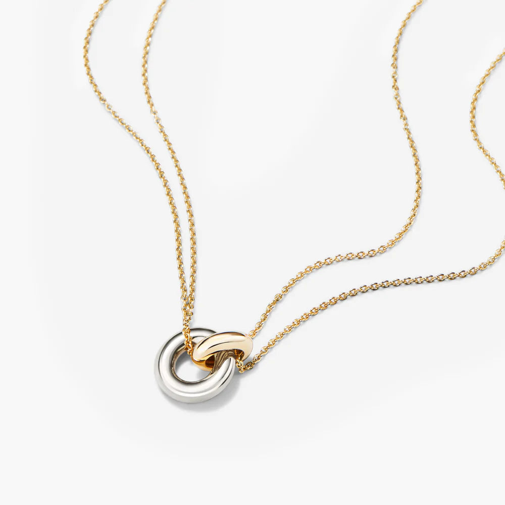 Linked Two-Tone Necklace