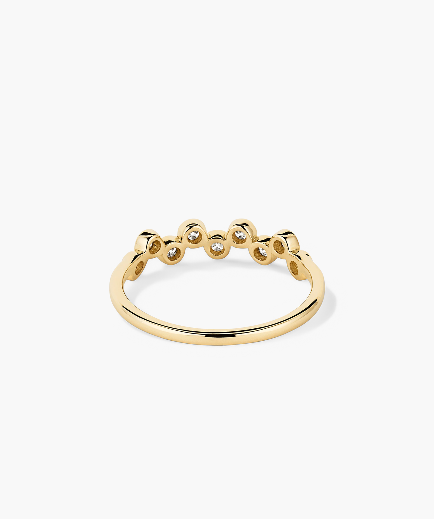 Bezel Lab Grown Diamond Zig-Zag Ring