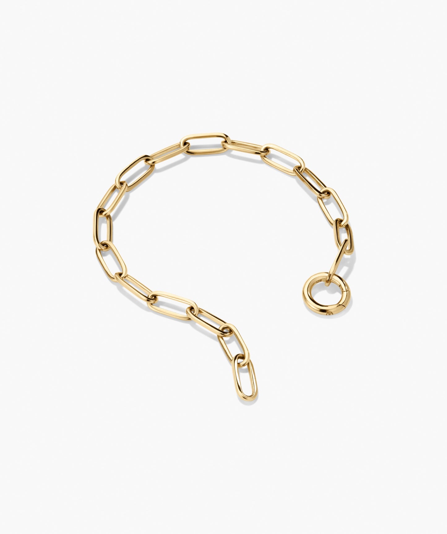 Paperclip Chain Charm Bracelet