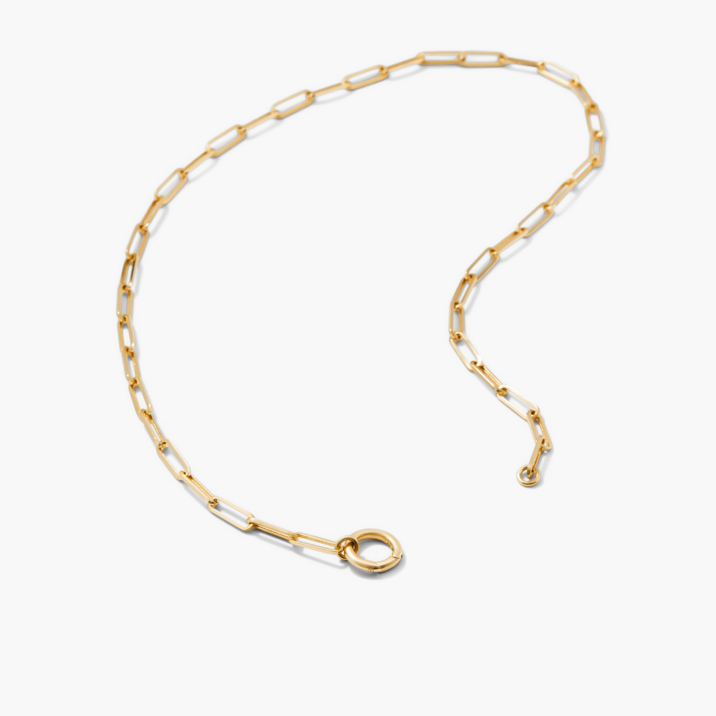 Paperclip Chain Charm Necklace