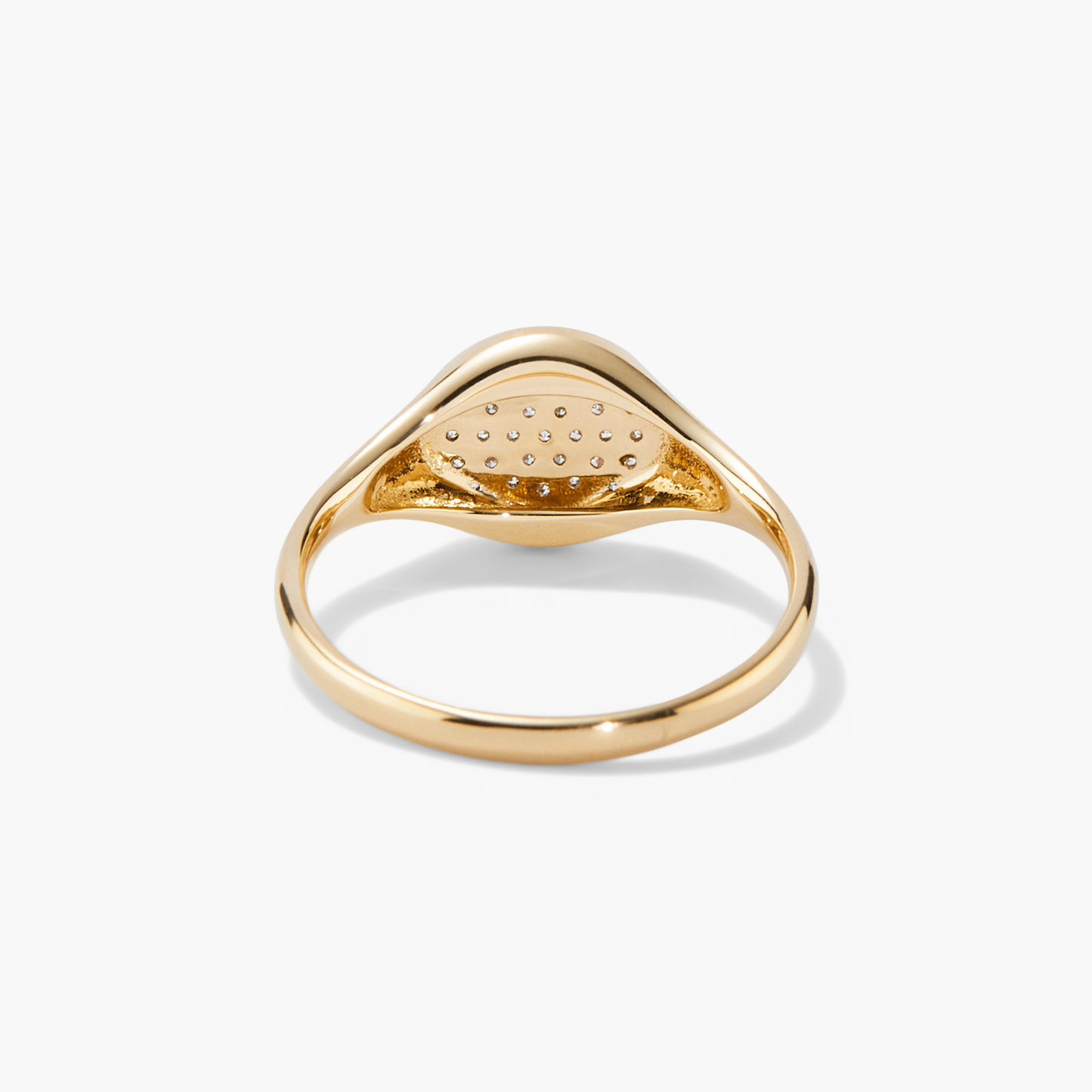 Pave Diamond Signet Pinky Ring
