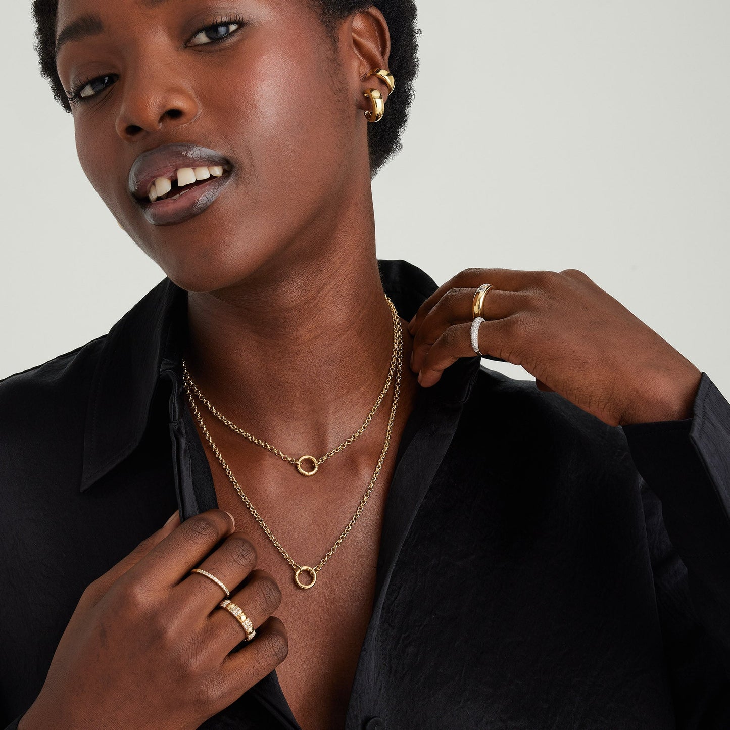Rolo Chain Charm Necklace