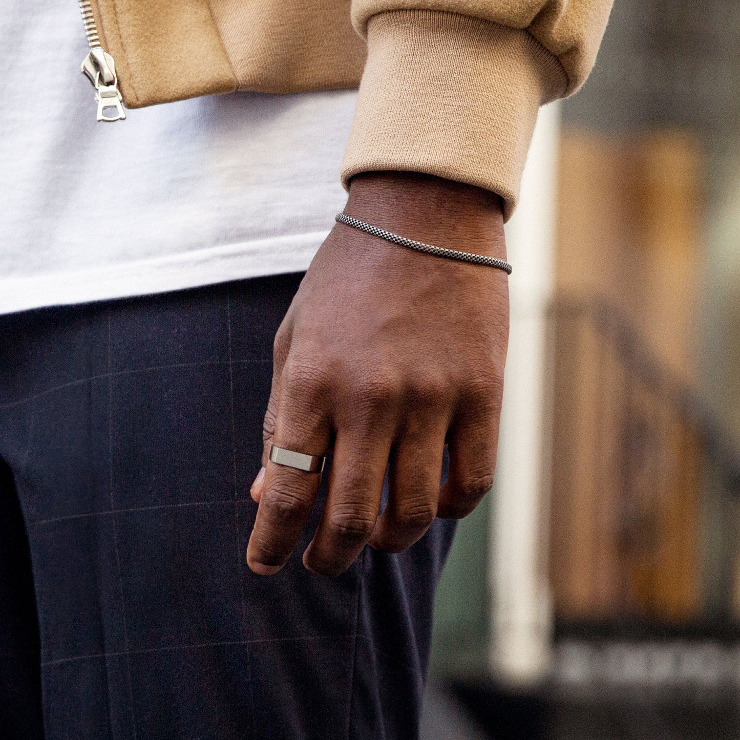 Slim Rectangular Signet Ring