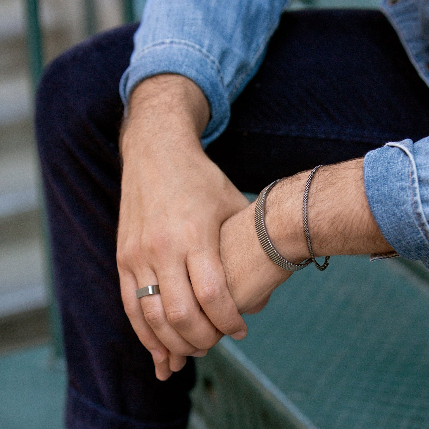 Slim Rectangular Signet Ring