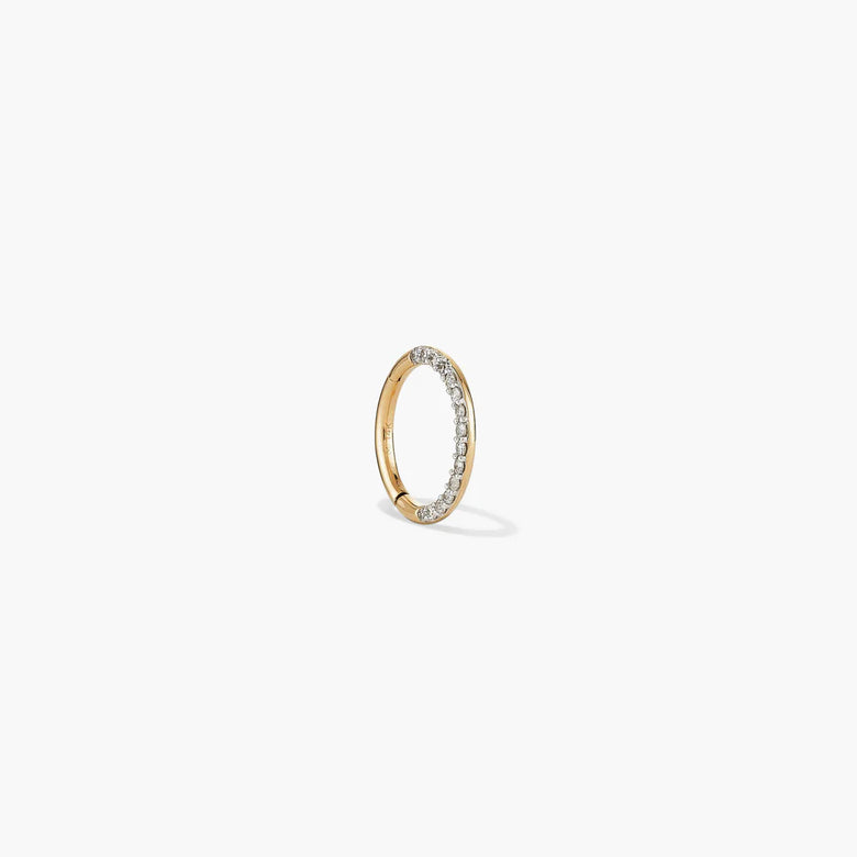 Cartilage Pave Diamond Mini Hoop