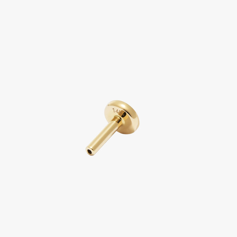 14k YG Labret 18 Gauge